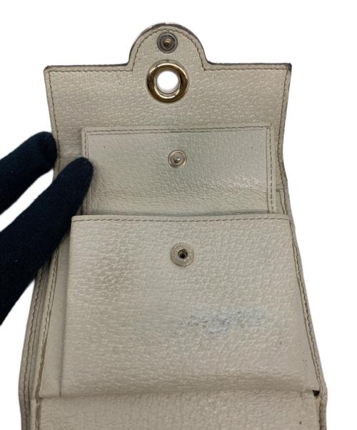 GUCCI（グッチ）GUCCI (グッチ) GGキャンバス 3つ折り財布 ベージュ×ブラウンの古着・服飾アイテム