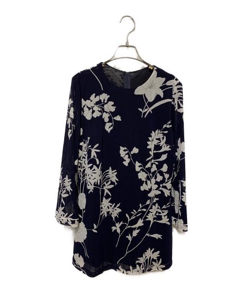 LEONARD（レオナール）LEONARD (レオナール) ブラウス ネイビー サイズ:Mの古着・服飾アイテム