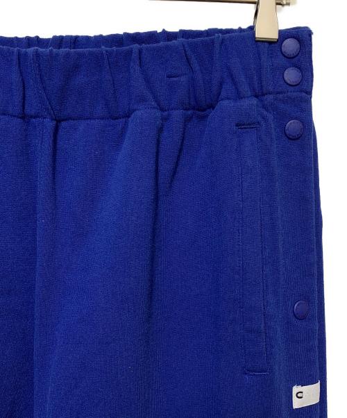 CAHLUMN（カウラム）CAHLUMN (カウラム) ヘビーウェイトジャージー ウォームアップパンツ ブルー サイズ:XLの古着・服飾アイテム