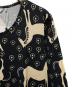 marimekko (マリメッコ) Musta Tamma / Aretta dress ベージュ×ブラック サイズ:S 未使用品：11000円