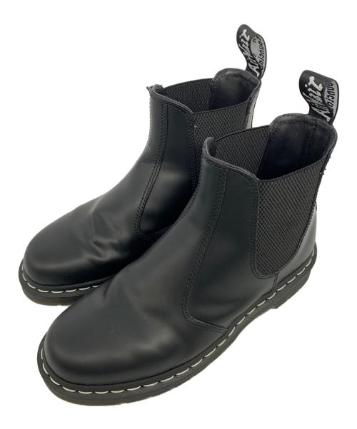 Dr.Martens（ドクターマーチン）Dr.Martens (ドクターマーチン) チェルシーブーツ WHITE STITCH ブラック サイズ:UK8の古着・服飾アイテム
