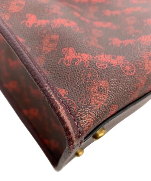 COACH（コーチ）COACH (コーチ) 2WAYハンドバッグ ボルドーの古着・服飾アイテム