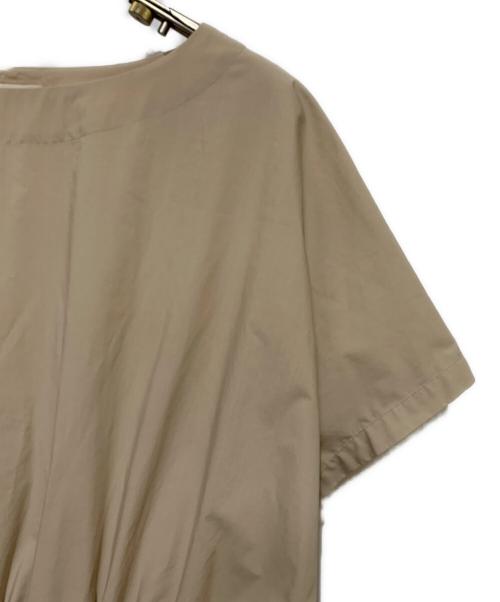 IENA（イエナ）IENA (イエナ) コットンリップルウエストシェイプワンピース ベージュ サイズ:36の古着・服飾アイテム