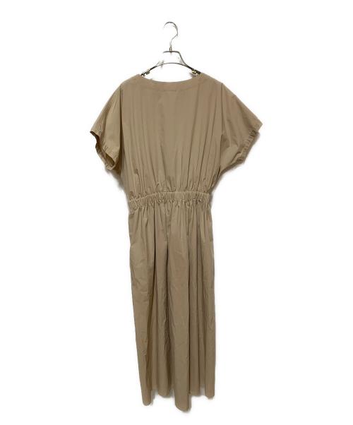 IENA（イエナ）IENA (イエナ) コットンリップルウエストシェイプワンピース ベージュ サイズ:36の古着・服飾アイテム