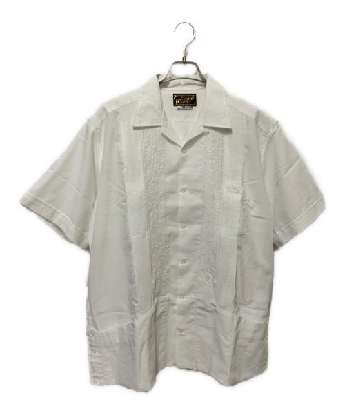 ESTRELLA STANDARD（エストレヤスタンダード）ESTRELLA STANDARD (エストレヤスタンダード) キューバシャツ ホワイト サイズ:42の古着・服飾アイテム