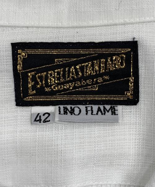 ESTRELLA STANDARD（エストレヤスタンダード）ESTRELLA STANDARD (エストレヤスタンダード) キューバシャツ ホワイト サイズ:42の古着・服飾アイテム