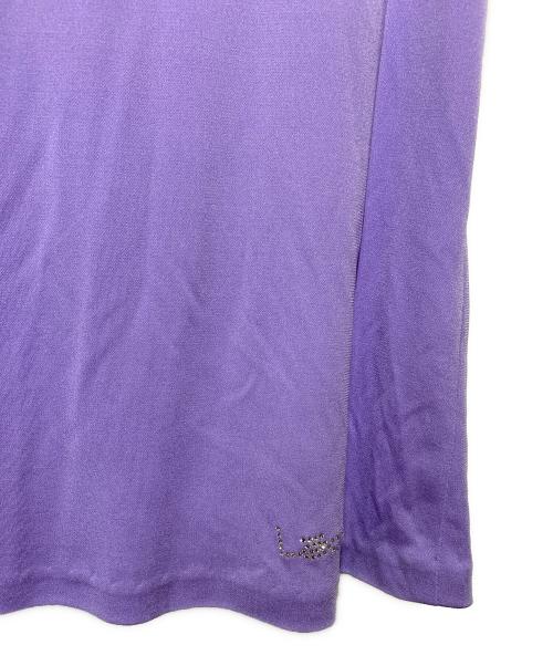 LEONARD（レオナール）LEONARD (レオナール) ラインストーン カットソー パープル サイズ:40の古着・服飾アイテム