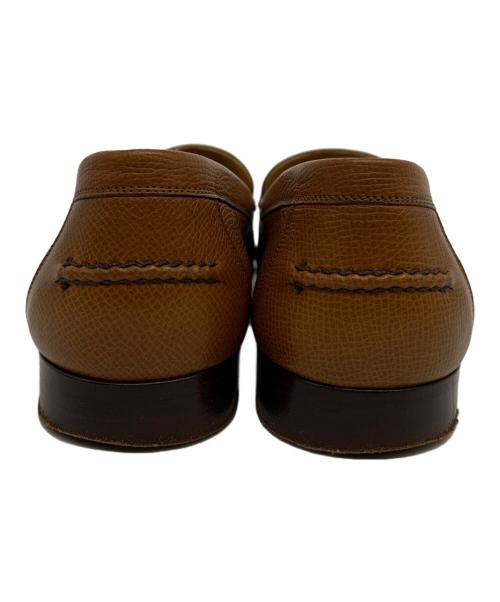 HERMES（エルメス）HERMES (エルメス) Hロゴパンプス ブラウン サイズ:35 1/2の古着・服飾アイテム