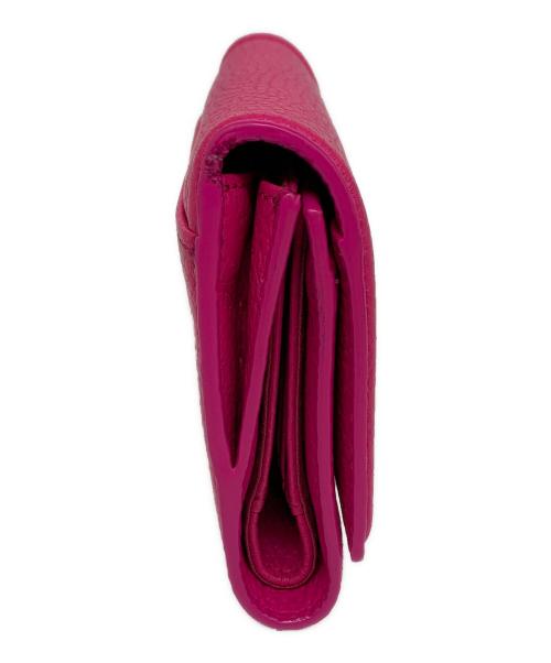 TORY BURCH（トリーバーチ）TORY BURCH (トリーバーチ) 3つ折り財布 ショッキングピンクの古着・服飾アイテム