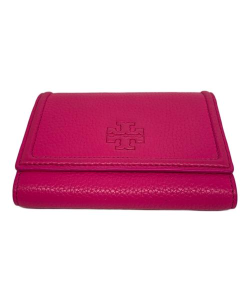 TORY BURCH（トリーバーチ）TORY BURCH (トリーバーチ) 3つ折り財布 ショッキングピンクの古着・服飾アイテム