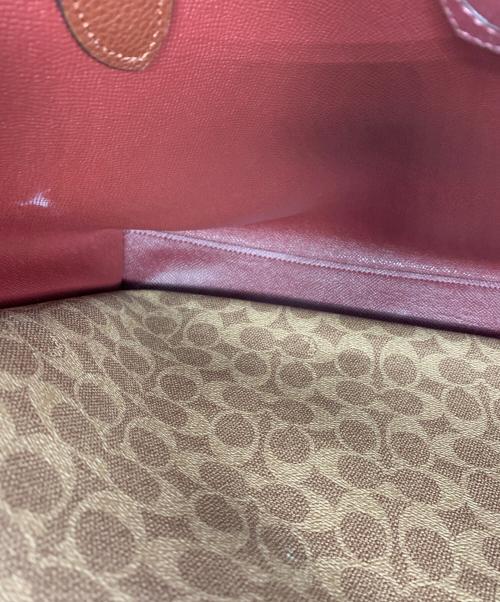 COACH（コーチ）COACH (コーチ) ウィロウ トート カラーブロック ウィズ ブラウンの古着・服飾アイテム