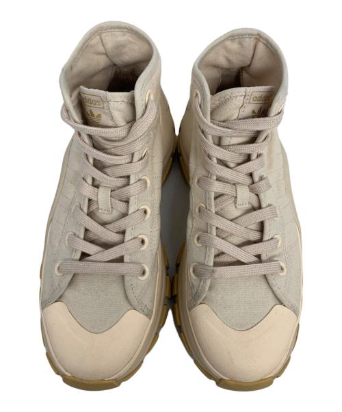 adidas（アディダス）adidas (アディダス) NIZZA ハイ ベージュ サイズ:24の古着・服飾アイテム