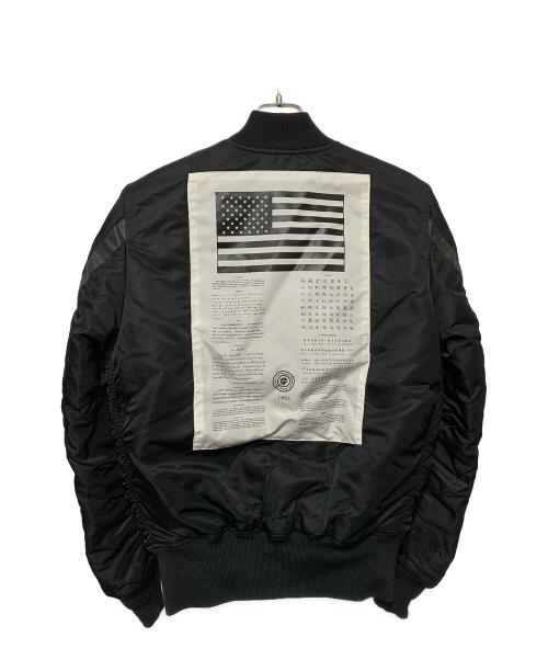ALPHA（アルファ）ALPHA (アルファ) MA-1ジャケット ブラック サイズ:Mの古着・服飾アイテム
