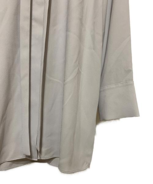 theory（セオリー）theory (セオリー) Prime Georgette Tie Blouse グレー サイズ:M 未使用品の古着・服飾アイテム