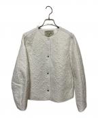 UNITED ARROWS TOKYOユナイテッドアローズトウキョウ）の古着「エンブロイダリー キルト ショート ジャケット」｜ホワイト