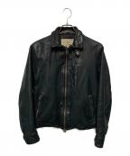 AVIREXアヴィレックス）の古着「レザージャケット」｜ブラック