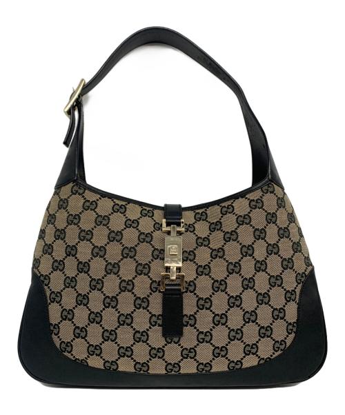 GUCCI（グッチ）GUCCI (グッチ) ワンショルダーバッグ ベージュ×ブラックの古着・服飾アイテム