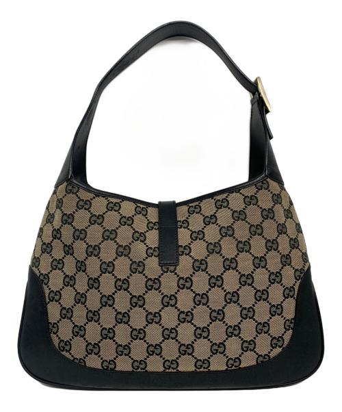 GUCCI（グッチ）GUCCI (グッチ) ワンショルダーバッグ ベージュ×ブラックの古着・服飾アイテム