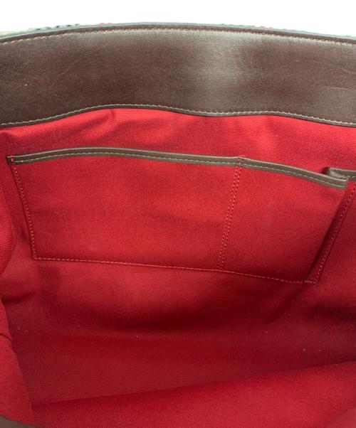 BURBERRY（バーバリー）BURBERRY (バーバリー) ウールトートバッグ アイボリー×ブラックの古着・服飾アイテム