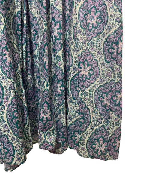 ne quittez pas（ヌキテパ）ne quittez pas (ヌキテパ) コットンボイルアラベスクプリントノースリーブドレス ブルー サイズ:記載なし 未使用品の古着・服飾アイテム