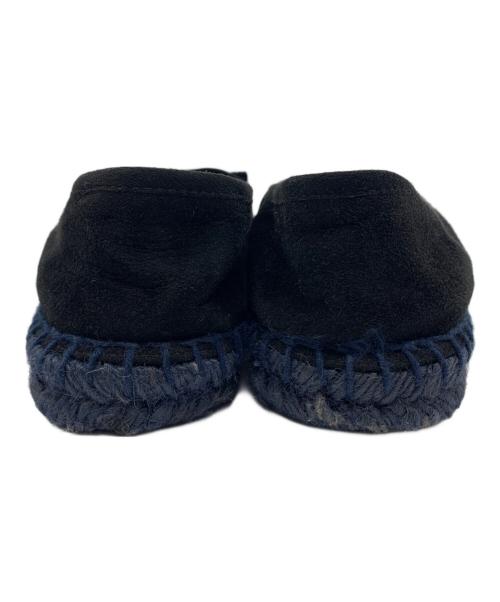 Salvatore Ferragamo（サルヴァトーレ フェラガモ）Salvatore Ferragamo (サルヴァトーレ フェラガモ) ヴァラリボン  エスパドリーユ ブラック サイズ:5 Mの古着・服飾アイテム