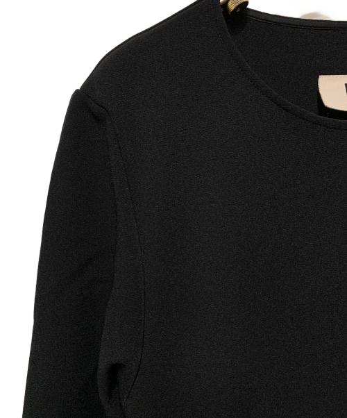 MM6 Maison Margiela（エムエムシックスメゾンマルジェラ）MM6 Maison Margiela (エムエムシックスメゾンマルジェラ) アシンメトリージャガーワンピース ブラック サイズ:Sの古着・服飾アイテム