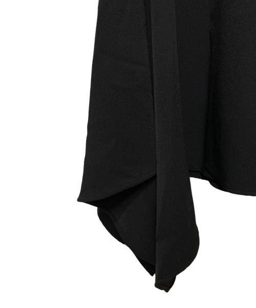 MM6 Maison Margiela（エムエムシックスメゾンマルジェラ）MM6 Maison Margiela (エムエムシックスメゾンマルジェラ) アシンメトリージャガーワンピース ブラック サイズ:Sの古着・服飾アイテム