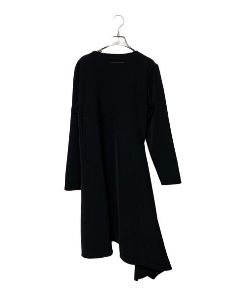 MM6 Maison Margiela（エムエムシックスメゾンマルジェラ）MM6 Maison Margiela (エムエムシックスメゾンマルジェラ) アシンメトリージャガーワンピース ブラック サイズ:Sの古着・服飾アイテム