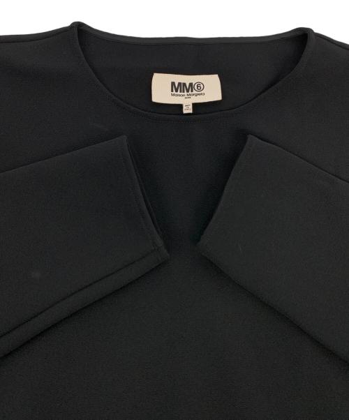 MM6 Maison Margiela（エムエムシックスメゾンマルジェラ）MM6 Maison Margiela (エムエムシックスメゾンマルジェラ) アシンメトリージャガーワンピース ブラック サイズ:Sの古着・服飾アイテム