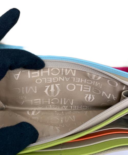 michelangelo（ミケランジェロ）MICHELANGELO (ミケランジェロ) アビステ ビジュー ストーン 長財布 ブラウンの古着・服飾アイテム