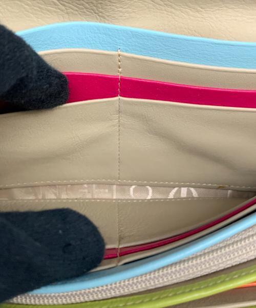 michelangelo（ミケランジェロ）MICHELANGELO (ミケランジェロ) アビステ ビジュー ストーン 長財布 ブラウンの古着・服飾アイテム