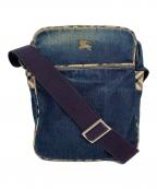BURBERRY BLUE LABELバーバリーロンドンブルーレーベル）の古着「デニムショルダーバッグ」｜インディゴ