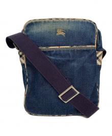 BURBERRY BLUE LABEL（バーバリー ブルー レーベル）の古着「デニムショルダーバッグ」｜インディゴ