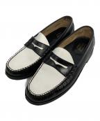 Weejunsウィージャン）の古着「コインローファー」｜ブラック×ホワイト