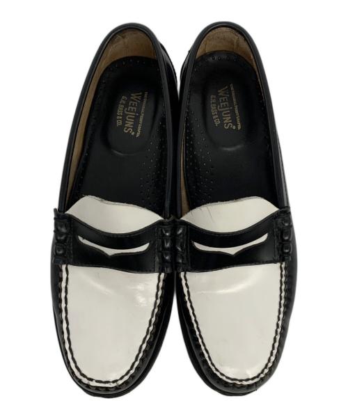 Weejuns（ウィージャン）weejuns (ウィージャン) コインローファー ブラック×ホワイト サイズ:42の古着・服飾アイテム