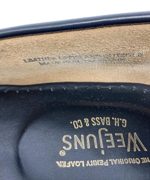 Weejuns（ウィージャン）weejuns (ウィージャン) コインローファー ブラック×ホワイト サイズ:42の古着・服飾アイテム