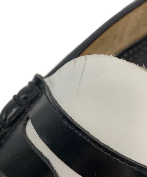 Weejuns（ウィージャン）weejuns (ウィージャン) コインローファー ブラック×ホワイト サイズ:42の古着・服飾アイテム