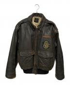 AVIREXアヴィレックス）の古着「フライトジャケット」｜ブラウン