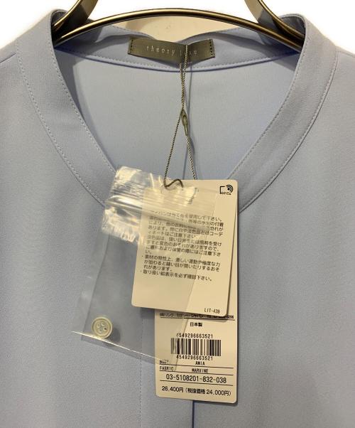 theory luxe（セオリーリュクス）theory luxe (セオリーリュクス) Marvine Amia Blouse スカイブルー サイズ:38 未使用品の古着・服飾アイテム