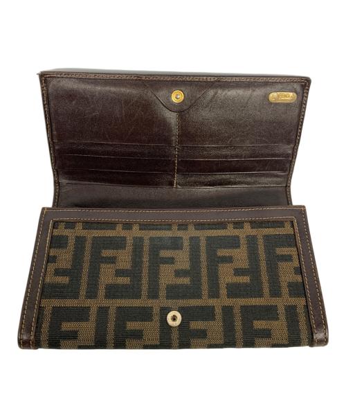 FENDI（フェンディ）FENDI (フェンディ) ズッカ 長財布 ブラウンの古着・服飾アイテム