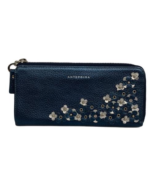 ANTEPRIMA（アンテプリマ）ANTEPRIMA (アンテプリマ) L字ファスナー長財布 ブルーの古着・服飾アイテム