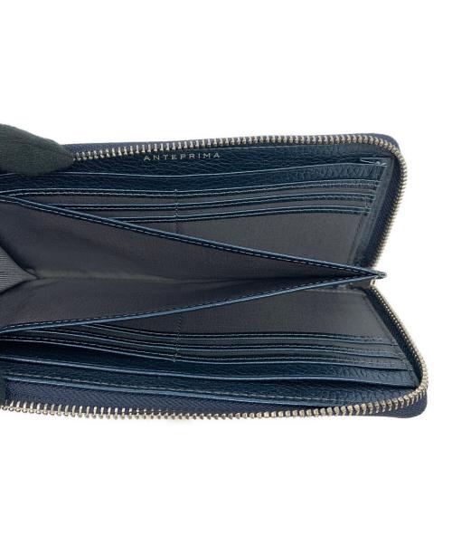 ANTEPRIMA（アンテプリマ）ANTEPRIMA (アンテプリマ) L字ファスナー長財布 ブルーの古着・服飾アイテム