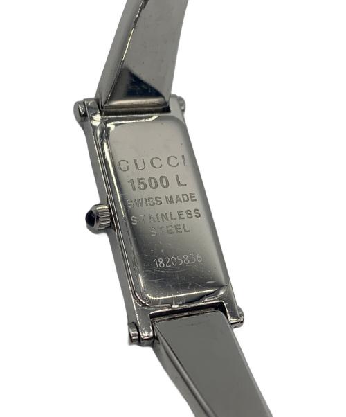 GUCCI（グッチ）GUCCI (グッチ) スクエアフェイス腕時計 ピンクの古着・服飾アイテム