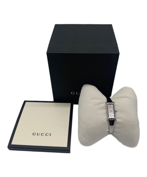 GUCCI（グッチ）GUCCI (グッチ) スクエアフェイス腕時計 ピンクの古着・服飾アイテム