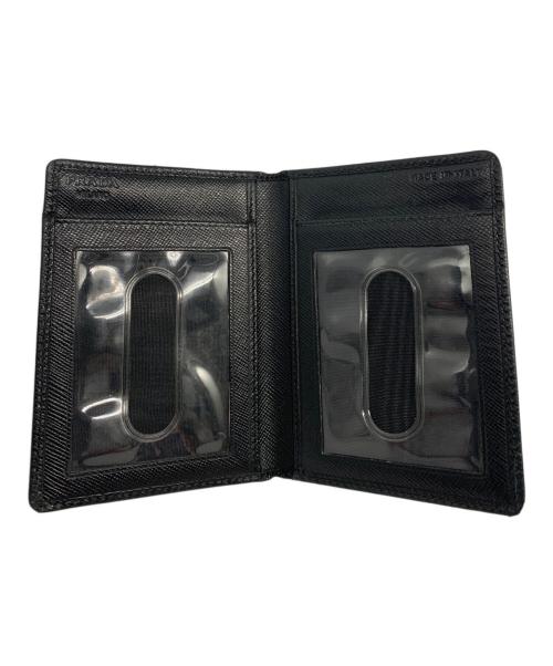 PRADA（プラダ）PRADA (プラダ) サフィアーノ カードケース ブラックの古着・服飾アイテム