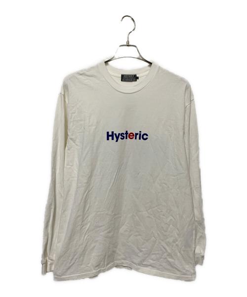 Hysteric Glamour（ヒステリックグラマー）Hysteric Glamour (ヒステリックグラマー) METAL HYSTERIC ロングスリーブ Tシャツ ホワイト サイズ:Lの古着・服飾アイテム