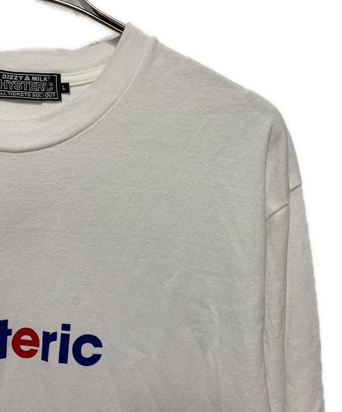 Hysteric Glamour（ヒステリックグラマー）Hysteric Glamour (ヒステリックグラマー) METAL HYSTERIC ロングスリーブ Tシャツ ホワイト サイズ:Lの古着・服飾アイテム