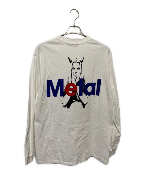 Hysteric Glamour（ヒステリックグラマー）Hysteric Glamour (ヒステリックグラマー) METAL HYSTERIC ロングスリーブ Tシャツ ホワイト サイズ:Lの古着・服飾アイテム