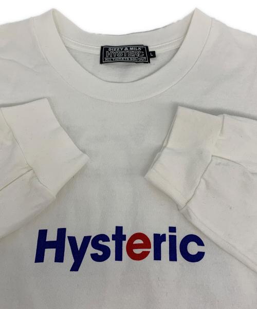 Hysteric Glamour（ヒステリックグラマー）Hysteric Glamour (ヒステリックグラマー) METAL HYSTERIC ロングスリーブ Tシャツ ホワイト サイズ:Lの古着・服飾アイテム