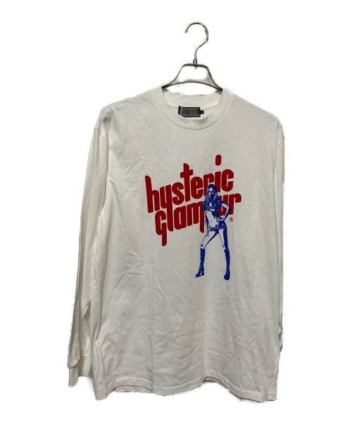 Hysteric Glamour（ヒステリックグラマー）Hysteric Glamour (ヒステリックグラマー) SOUND VIBRATION Tシャツ ホワイト サイズ:L 未使用品の古着・服飾アイテム
